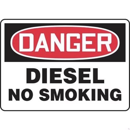 Accuform OSHA DANGER SAFETY SIGN DIESEL  NO MSMK244VS MSMK244VS